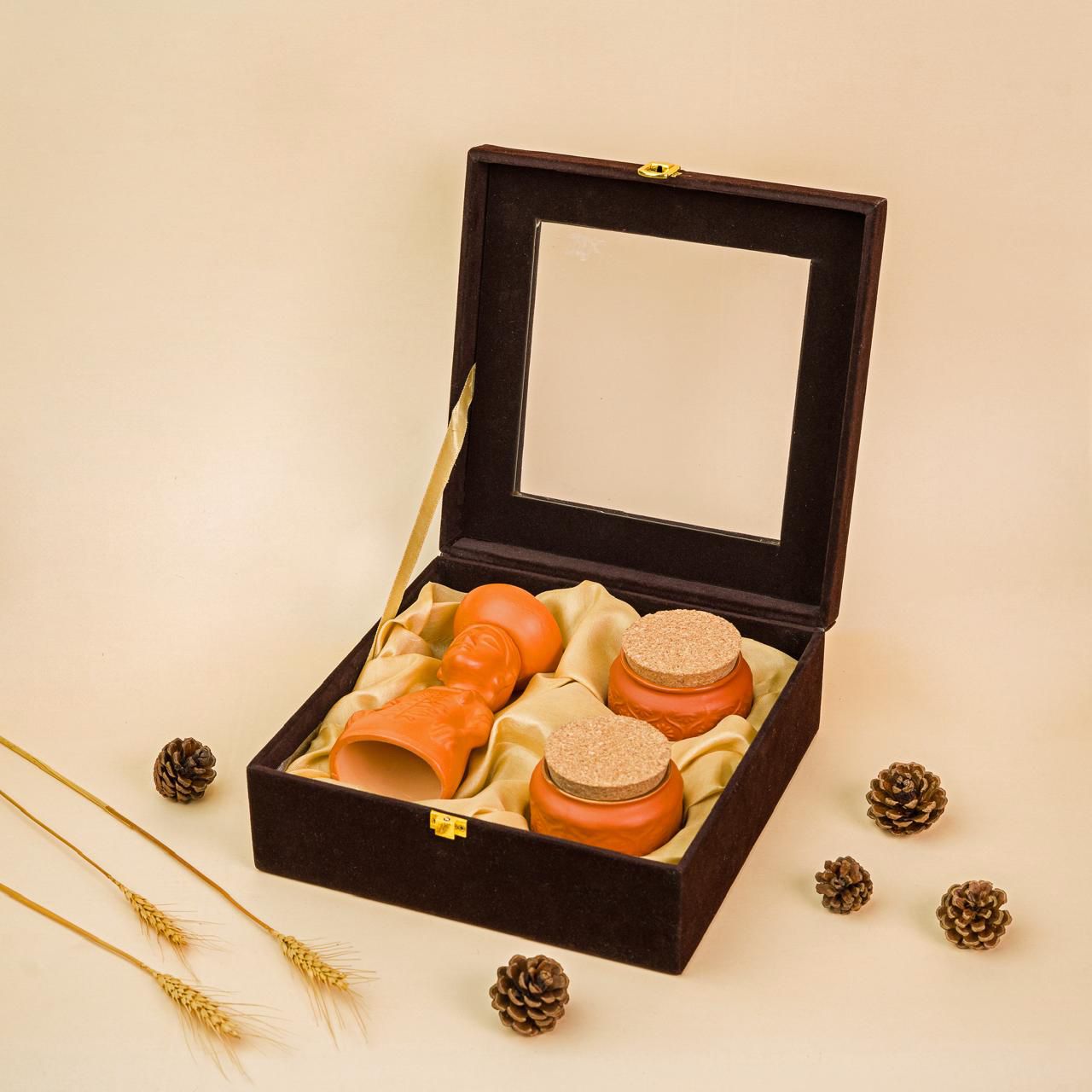 Set one girl diya and Two DRY Fruit Jar