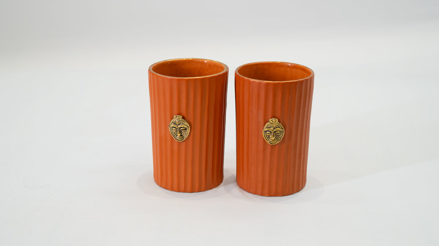 Set of 2 Aakar Tall Glass