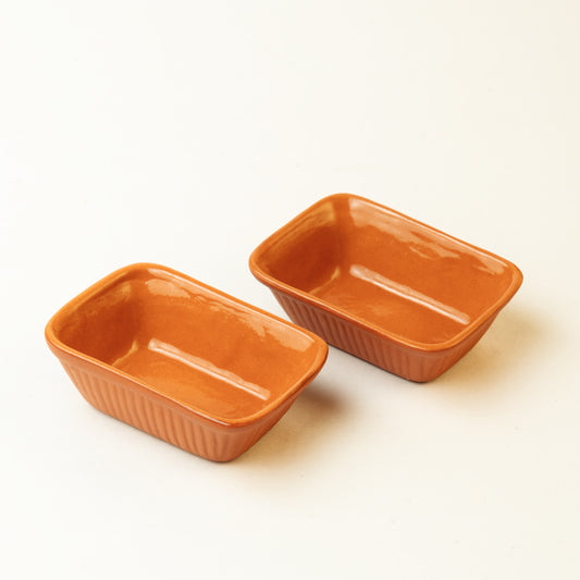Rectangular Bowl Glazed(Crafted On Request)