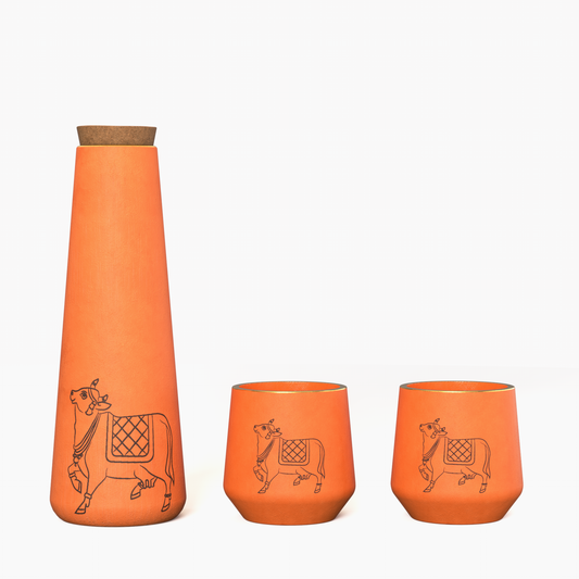 Set of One Kapila Bottle and Two Glass (Best Seller)